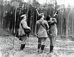 King Edward VII at one of his Royal shooting parties in Windsor Great Park - date unknown King Edward VII at one of his Royal shooting parties in Windsor Great Park - date unknown