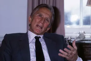 KIrk Douglas Film Actor appearing with Burt Lancaster in the film Tough Guys KIrk Douglas Film Actor appearing with Burt Lancaster in the film Tough Guys