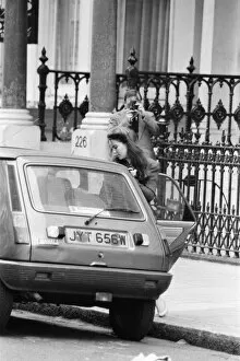 Images Dated 2nd May 1983: Koo Stark, Actress arrives back at her Brompton Road flat after being away for 3 months