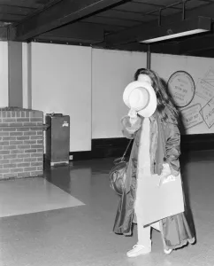Koo Stark, London Heathrow Airport, Friday 1st April 1983 Koo Stark, London Heathrow Airport, Friday 1st April 1983