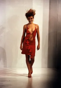 Kylie Minogue actress singer on the catwalk at London Fashion Show Kylie Minogue actress singer on the catwalk at London Fashion Show