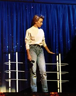 Kylie Minogue rehearsing in November 1988