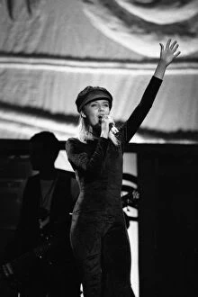 Images Dated 17th April 1990: Kylie Minogue on stage during her concert at the NEC Arena in Birmingham 17th April 1990