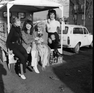 (l-r) Carla Lane Nerys Hughes Polly James Myra Taylor (co - writer (l-r) Carla Lane Nerys Hughes Polly James Myra Taylor (co - writer