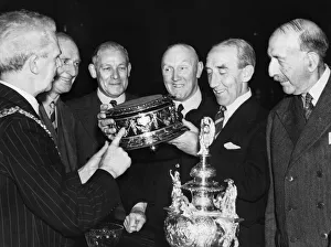 L-R. Lord Provost, Sir Patrick Dollan, Mr WM Struth (manger of Rangers) Mr G L-R. Lord Provost, Sir Patrick Dollan, Mr WM Struth (manger of Rangers) Mr G