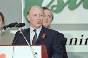 Images Dated 10th April 1992: Labour leader Neil Kinnock receives the results of the 1992 General Election