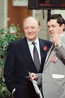Images Dated 10th April 1992: Labour leader Neil Kinnock receives the results of the 1992 General Election