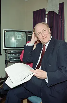 Images Dated 10th April 1992: Labour leader Neil Kinnock receives the results of the 1992 General Election