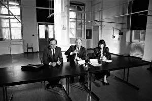 Labour leader Neil Kinnock at St Thomas Hospital, London Labour leader Neil Kinnock at St Thomas Hospital, London