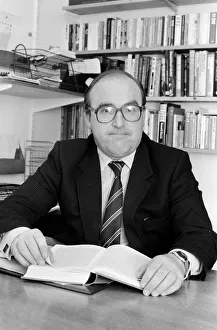 Images Dated 9th January 1987: Labour MP John Smith at home in Edinburgh in his study. 26th September 1984