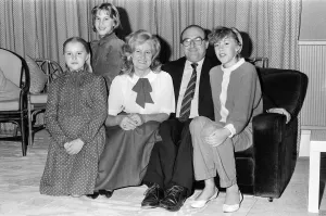 Images Dated 9th January 1987: Labour MP John Smith at home in Edinburgh with his wife Elizabeth