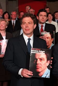 Images Dated 3rd April 1997: The Labour Party launch their manifesto for the 1997 General Election
