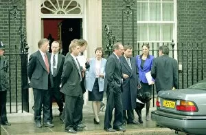 Images Dated 8th May 1997: Labour Party MPs outside 10 Downing Street Including David Blunkett