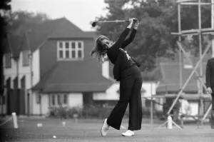 Ladies golf at Sunningdale. Karolyn Kertzman.1st August 1975 Ladies golf at Sunningdale. Karolyn Kertzman.1st August 1975
