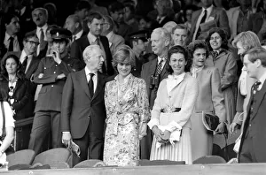 00060 Gallery: Lady Diana Spencer in the Royal Box on Centre Court at the Wimbledon Tennis Championships