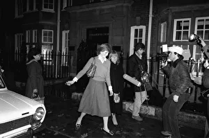 Lady Diana Spencer who is engaged to Prince Charles is hounded by the media at her flat Lady Diana Spencer who is engaged to Prince Charles is hounded by the media at her flat