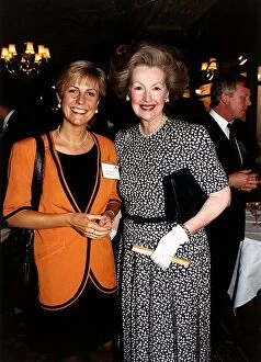 Images Dated 14th July 1992: Lady Raine Spencer Step Mother To The Princess Of WalesWith TV Presenter Jill Dando