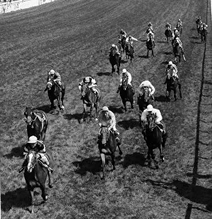 Course Collection: Larkspur winning the Epsom Derby in 1962