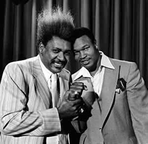 Larry Holmes boxer new World heavyweight champion of the World with Don King Larry Holmes boxer new World heavyweight champion of the World with Don King