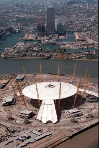 The latest stage of the Millennium Dome May 1998 The latest stage of the Millennium Dome May 1998