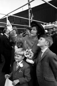 Images Dated 16th October 1970: The launch of the Stolt Lion tanker at Hebburn on the 16th October, 1970