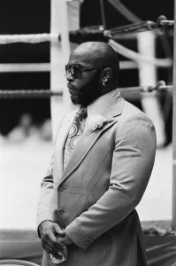 Lawrence Tureaud aka MR T watches over Leon Spinks as he trains for his second fight with Lawrence Tureaud aka MR T watches over Leon Spinks as he trains for his second fight with