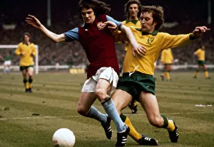 League Cup Final at Wembley Stadium. Aston Villa 1 v Norwich City 0 League Cup Final at Wembley Stadium. Aston Villa 1 v Norwich City 0