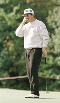 Images Dated 15th October 1998: Lee Westwood golfer October 1998 can t believe his luck as he holes another putt at
