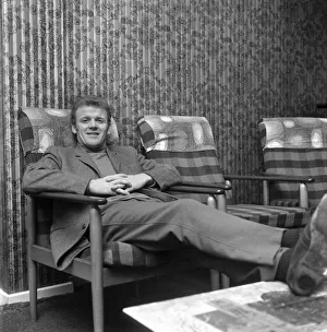 Leeds Skipper, Billy Bremner sits back - waiting and hoping his cold clears up before Leeds Skipper, Billy Bremner sits back - waiting and hoping his cold clears up before