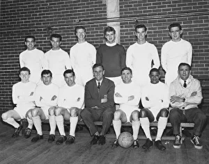 Leeds United promoted to the second division. Back row L-R Bell, Reaney, Jack Charlton Leeds United promoted to the second division. Back row L-R Bell, Reaney, Jack Charlton