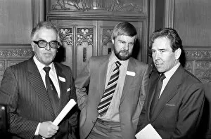 Left to right: Brian Rix, playwright and now full-time worker for the diabled