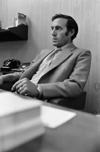 Leicester City manager Jimmy Bloomfield at his office desk in Filbert Street Leicester City manager Jimmy Bloomfield at his office desk in Filbert Street