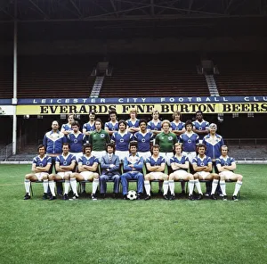 Leicester City squad line up with new manager Frank McLintock at Filbert Street at Leicester City squad line up with new manager Frank McLintock at Filbert Street at