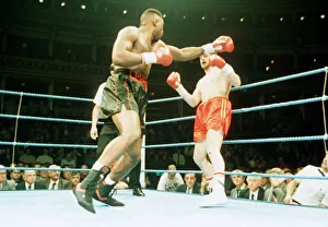 Lennox Lewis in action against Glenn McCrory 30th September 1991 Lennox Lewis in action against Glenn McCrory 30th September 1991