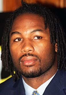 Images Dated 18th November 1996: Lennox Lewis announcing next fight with Warren McCall at the Law Society in London