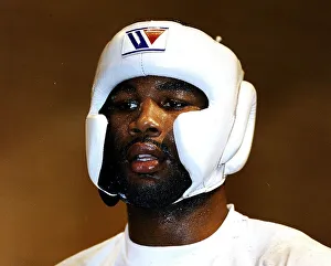 Images Dated 24th September 1993: Lennox Lewis training for his big fight in Cardiff dbase