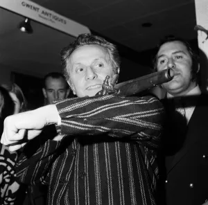 Images Dated 13th April 1970: Leo Abse MP, opens the antiques fair at Angel Hotel, Cardiff, Wales