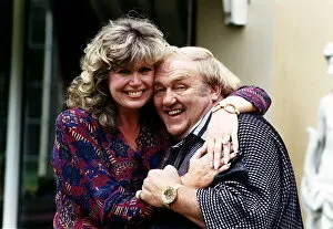 Images Dated 21st July 1992: Les Dawson comedian with wife Tracy DBase