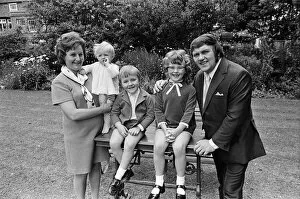 Images Dated 6th October 1972: Les Dawson at home at Lytham St Annes, Lancashire, with his wife Margaret