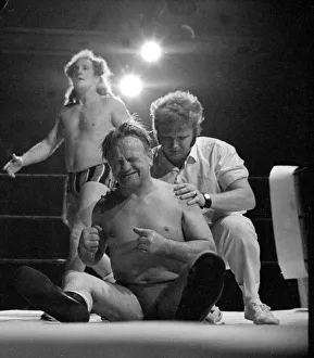Les Kellett seen here during a bout against Jackie Pallo at the Elstree Civic Hall Les Kellett seen here during a bout against Jackie Pallo at the Elstree Civic Hall