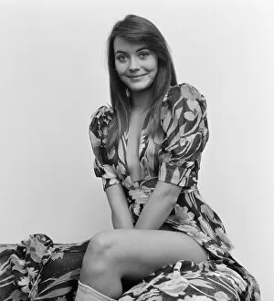 Images Dated 4th October 1972: Lesley Anne Down, British actress, pictured at home in Primrose Hill, London