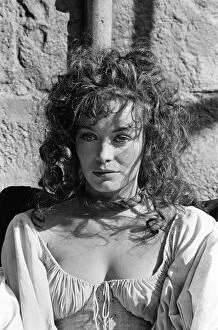Images Dated 16th October 1981: Lesley-Anne Down on the set of The Hunchback of Notre Dame at Pinewood Studios