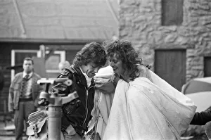 Images Dated 16th October 1981: Lesley-Anne Down on the set of The Hunchback of Notre Dame at Pinewood Studios