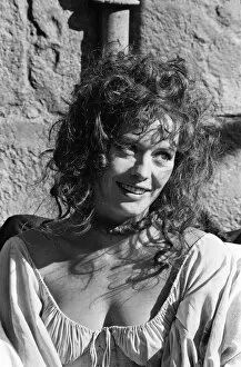 Images Dated 16th October 1981: Lesley-Anne Down on the set of The Hunchback of Notre Dame at Pinewood Studios