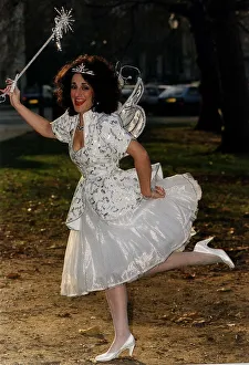 Images Dated 11th December 1991: Lesley Joseph Actress who starred in BBC TVs Birds of a Feather who plays the fairy
