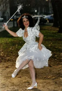 Images Dated 11th December 1991: Leslie Joseph Actress who stars in Birds of a Feather dressed as a Fairy