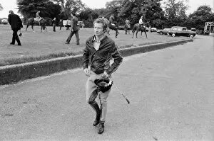 Lester Piggott at Epsom Racecourse this morning, Tuesday 6th June 1978