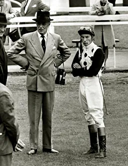 Lester Piggott and Noel Murless at Kempton racecourse July 1966 Lester Piggott and Noel Murless at Kempton racecourse July 1966