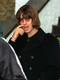 Liam Gallagher lead singer with the pop group Oasis leaves his St Johns Wood home for Liam Gallagher lead singer with the pop group Oasis leaves his St Johns Wood home for