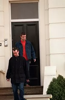 Images Dated 18th February 1997: Liam Gallagher Lead Singer With The Pop Group Oasis Leaving His London Home